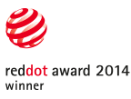 Ein Siegel des Gewinners des Red Dot Design Award 2014 für den Nosiboo Pro elektrischen Baby Nasensauger