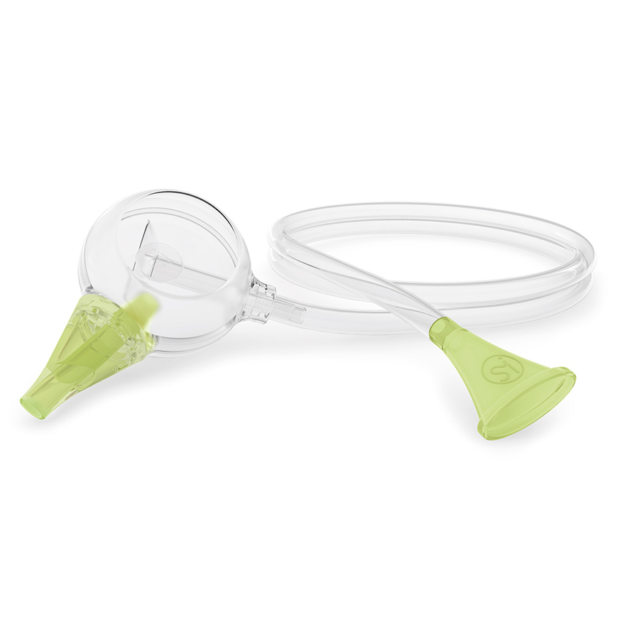 Aspiratore nasale manuale Nosiboo Eco per bambini che utilizza la potenza dei tuoi polmoni