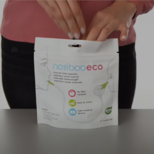 Unboxing des Manuellen Mund-Nasensaugers Nosiboo Eco.