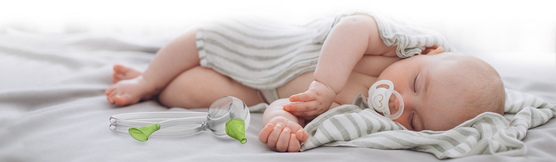 Erfahren Sie mehr über den Nosiboo Eco manuellen Mund-Nasensauger für Babys betrieben mit der Kraft Ihrer Lunge